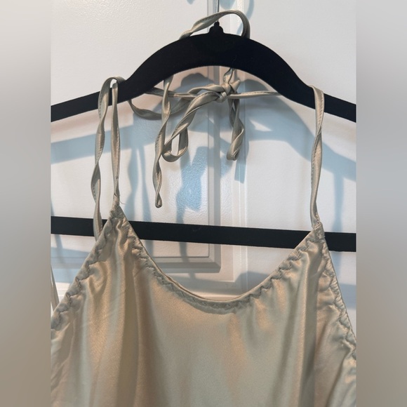 NWT Intimately Free People Friday Fever Mini Slip Satin Champagne Size XSmall - Picture 4 of 10